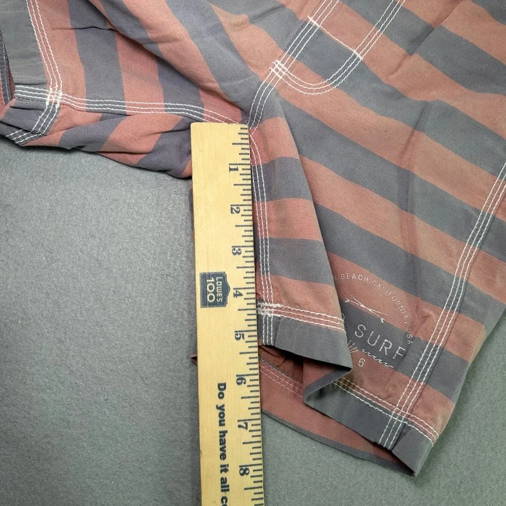 Gap Kids Swim Trunks Kids Size S 6-7 Orange Grey Striped Board Shorts